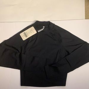 NWT Fabletics Giana Mock Neck Long Sleeve Top